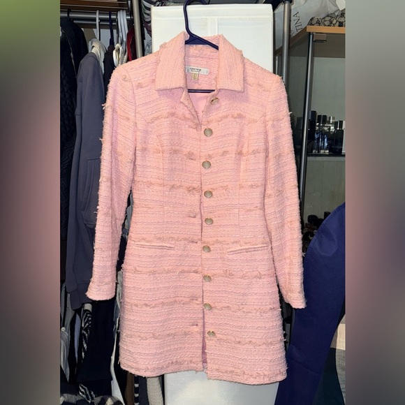 Ever New Jackets & Blazers - Ever New Pink Textured dress